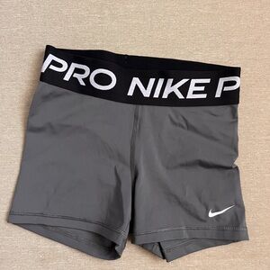 Nike Gray and Black Athletic Shorts Compression Fit